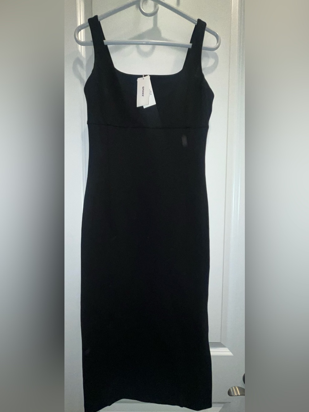 NWT Spanx Ponte Shaping midi black dress - Picture 1 of 3